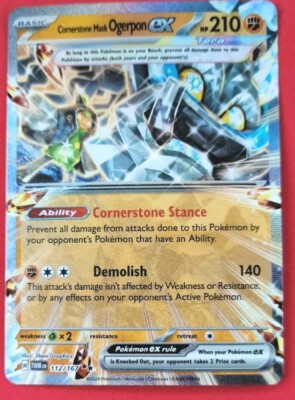 Cornerstone Mask Ogerpon EX HP 210 2024 Double Rare Pokemon Card No. 1121/167 | eBay Cornerstone Mask Ogerpon EX HP 210 2024 Double Rare Pokemon Card No. 1121/167 | eBay