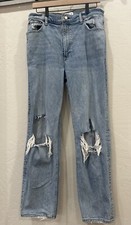Abercrombie Fitch The 90 s Straight Ultra High Rise Jeans Size 31/12 Regular W