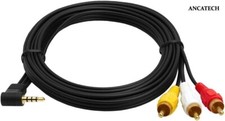 3.5mm to RCA Audio Video AV Cable For Sony HandyCam CCD-TRV Series Camcorders