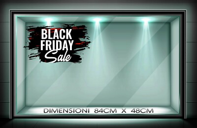 glassfania Aufkleber Vitrine Black Friday Salzrabatte SPED KURIER GLS v105