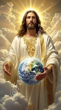 Jesus Christ (Earth) - Digital Image Phone Background AI Art, 12 images - #50
