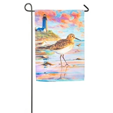 Flag Sandpiper Garden  Flag, Evergreen Flag Sandpiper Sunset Flag   12"  x  18"