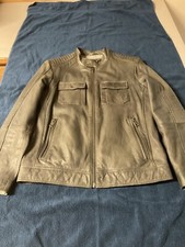 Wilson Black Rivet Leather Jacket Size Medium