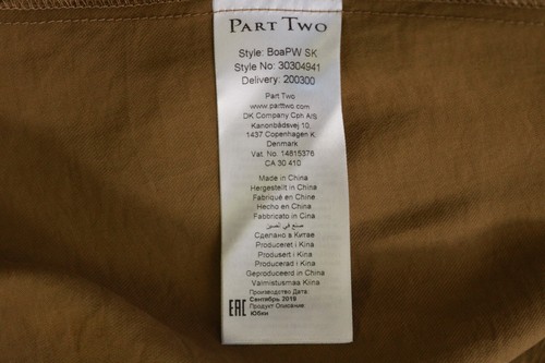 PART TWO Copenhagen Green/Brown Skirt Belt Size EU 38 UK 10 - Picture 13 of 15