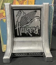 Officially Licensed University Of Nebraska Cornhusker Pewter Metal Bookends