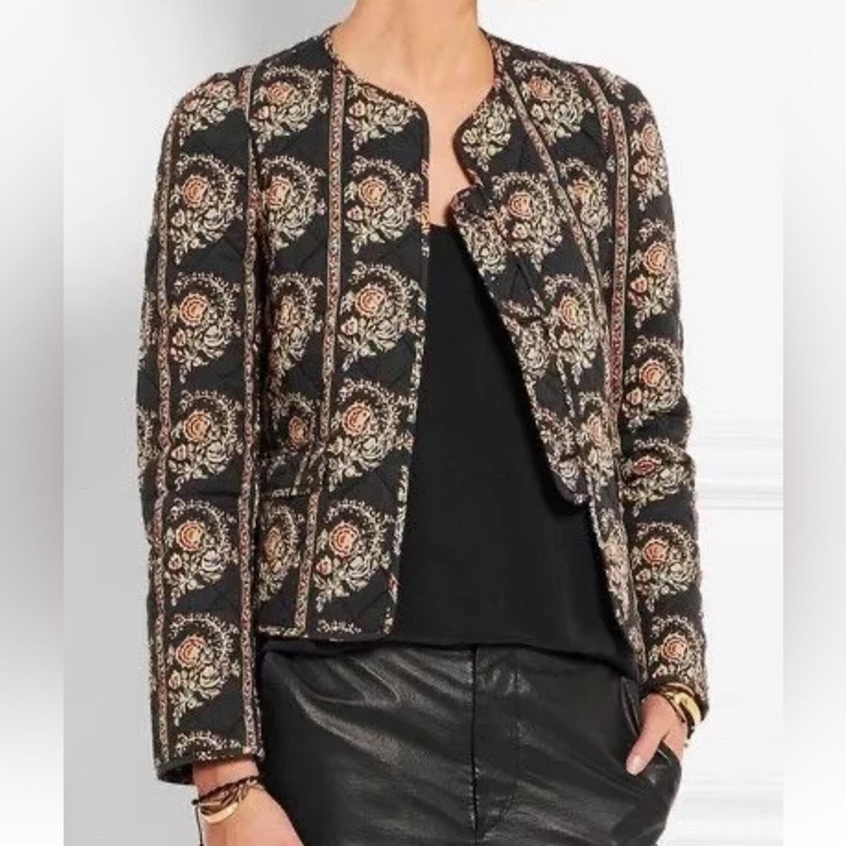 ISABEL MARANT ETOILE モッズコート 34 Etoile Isabel Marant Elmer Quilted Coat XS or 34 Reversible
