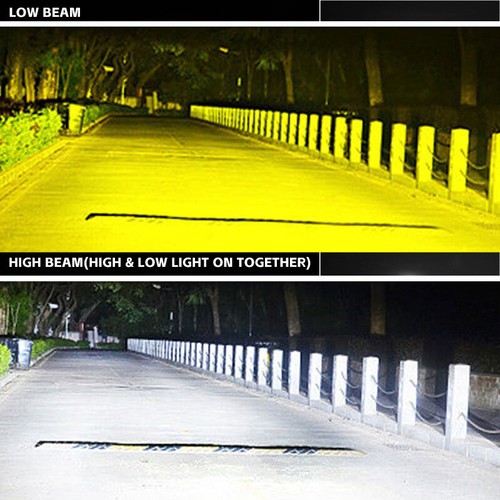 2x LED Work Light Len Drive Lamp Hi-Lo Bi-beam Fog Light Universal Fit Honda BMW - Picture 10 of 21