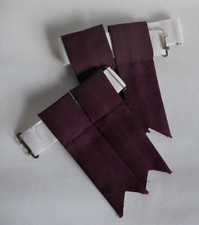 Maroon/Burgandy Flashes for the Kilt Outfit