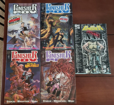 PUNISHER P.O.V. SET 1 2 3 4 MARVEL COMICS STARLIN WRIGHTSON INVADES THE NAM TPB