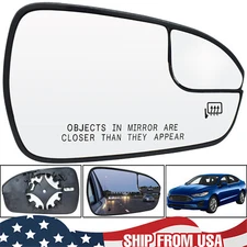 Right Passenger Side Door Wing Mirror Glass Heated For Ford Fusion 2013-20 2019