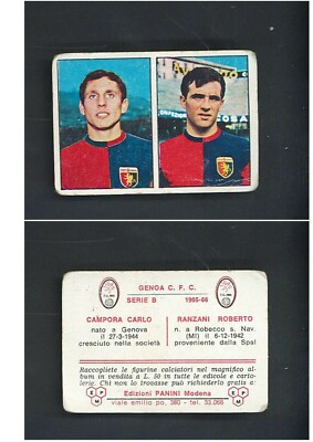 1965-66 Panini Campora/Ranzani Genoa Footballers Figure  