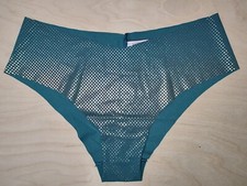 Victoria's Secret Knickers Green Gold Dots Poke a dots Cheeky Medium Christmas 