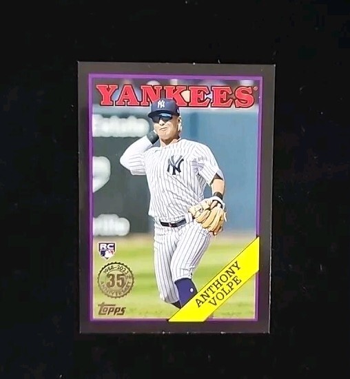 2023 TOPPS UPDATE 1988 BLACK 215/299 PARALLEL RC 88US-50 ANTHONY VOLPE YANKEES