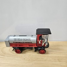 Ertl Texaco 1910 Mack Tanker Truck Diecast Coin Bank
