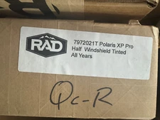 RAD RZR XP Pro Half Windshield Dark Tint •Fits 2020-Up - 7972021T