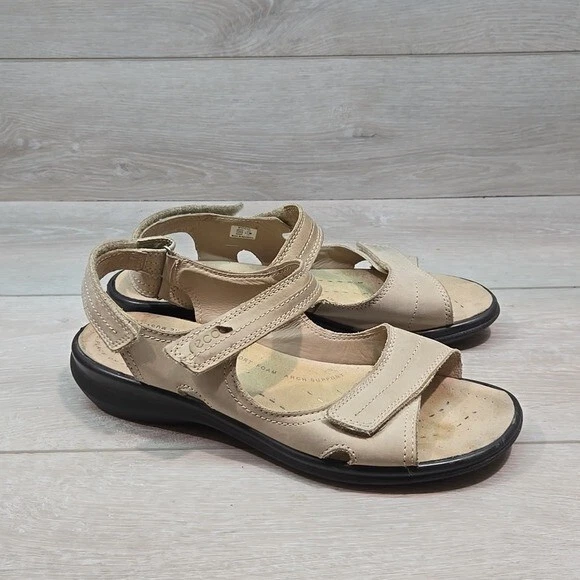 Ecco scarpe sandali donna in pelle con gancio e passante taglia 39 8 8 5