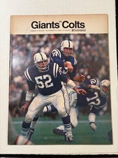 1968 (11/3) NY Giants v Baltimore Colts NFL  Football Prog. High Grade EXCELLENT
