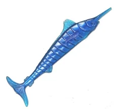 25 Swordfish Cocktail Stirrers - Nautical Blue Marlin Swizzle Stick Tiki Florida