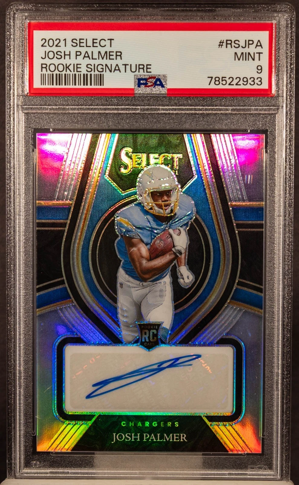 Josh Palmer Panini Select Rookie Signatures #RSJPA Base
