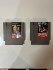 Tecmo NES Sports Lot Tecmo Super Bowl & Tecmo NBA Basketball Authentic Nintendo