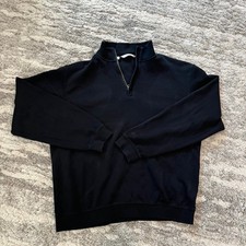 Cutter  Buck Unisex Premium Fleece 1/4 Zip Pullover Sweatshirt - Black