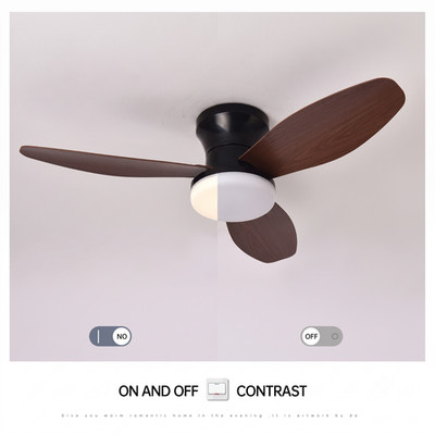 Moderner Deckenventilator mit Licht dimmbar Fernbedienung 6 Geschwindigkeiten leise Smart Ventilator Licht