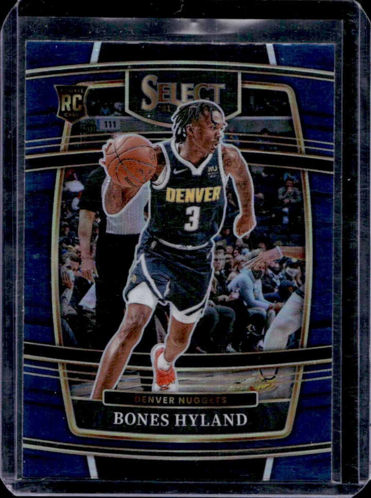 2021-22 Panini Select Bones Hyland RC Blue Prizm Rookie Concourse #79 Nuggets