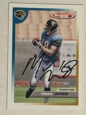 Matt Jones 2005 Topps Total Jacksonville Jaguars Auto Signed IP Rookie Card. rookie card picture