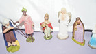 Vintage Fontanini (?) Germany Paper Mache Chalk (?) Lot of 10 Nativity Figurines — photo 2