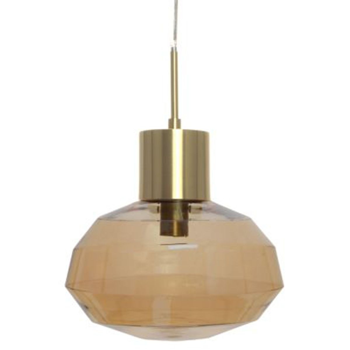 Suspension Vince 32cm ambre pour un éclairage design élégant