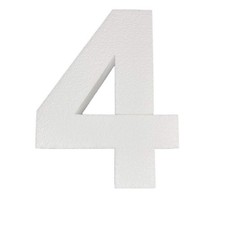 Crafts Central Smooth Foam Numbers - 12 Inches number 4 
