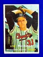 Lew Burdette 1957 Topps #208 Braves World Series MVP 3-0 ERA .067 VG EX GWCARDS*