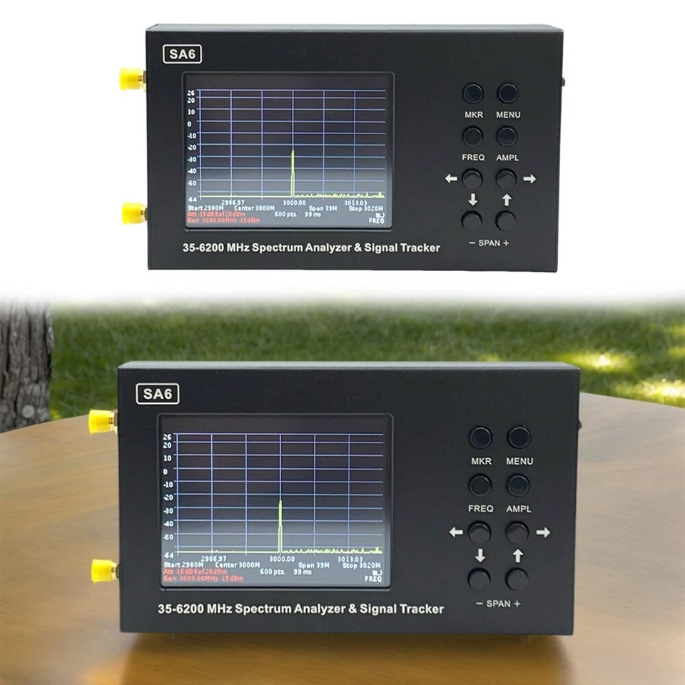 SA6 35-6200MHz RF Spectrum Analyzer 3.2inch Screen Spectrum Signal Genertor √ - Image 3 of 4