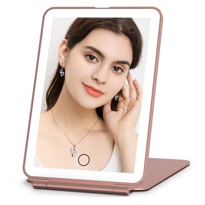 FUNTOUCH Rechargeable Travel Makeup Mirror with 72 Led Lights, Portable Light...