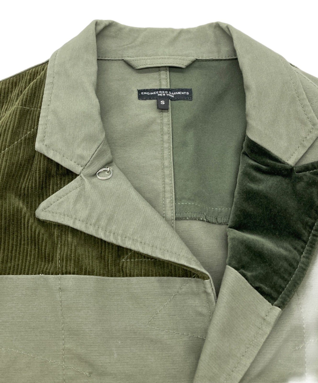 Engineered Garments Patchwork Bedford Jacket Size… - image 3