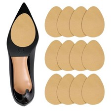 Non Slip Shoe Pads,Shoe Grips on Bottom of Shoes Silica Gel Anti Beige 12 Pcs