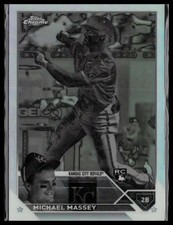 2023 Topps Chrome #42 Michael Massey Negative Refractors