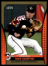 2023 Adam Crampton Choice Minor League Rookie Gold 13/25   Delmarva Shorebirds