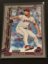 2025 Topps Holiday Yusei Kikuchi Metallic Snowflake Parallel Card NM