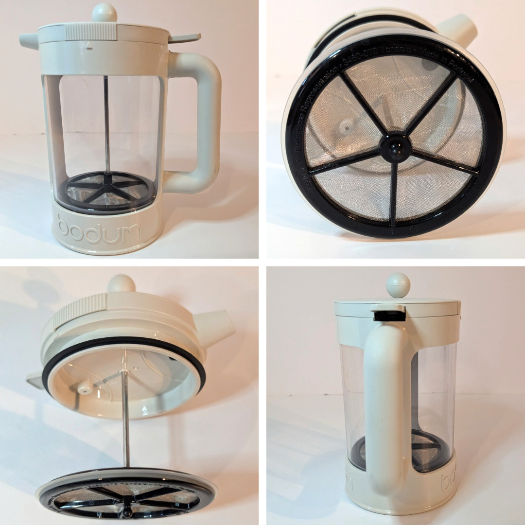 White Travel Camp Coffee Maker, Made In Portugal