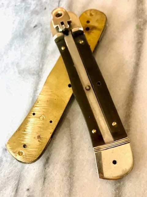 Cuchillo Escalas Hubertus CUERNO DE BÚFALO 11CM RARO. Manijas y otros Foto 2 de 4