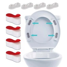 Bumpers Set of 4 Designed to Enhance Toilet Seat Stability and Comfort