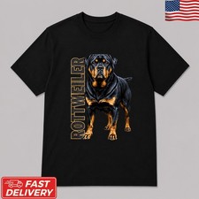 Rottweiler Portrait Dog Lover Graphic T-Shirt...