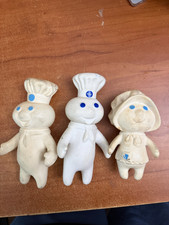 Vintage Pillsbury Doughboy Poppi Fresh Vinyl Figures Lot 1970s Poppin Fresh