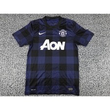Nike Manchester United Jersey Mens Small Blue 2013 Giggs 11 Gingham 532838-411