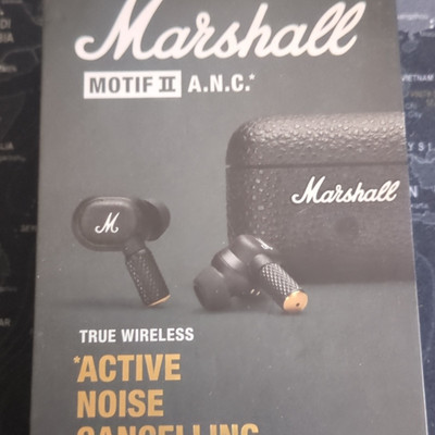 Marshall Motif II A.N.C. In-Ear Bluetooth mit ANC & Ladecase Schwarz