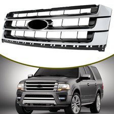 Chrome Front Bumper Upper Grille For Ford Expedition 2015 2016 2017 Fo1200588 Chrome Front Bumper Upper Grille For Ford Expedition 2015 2016 2017 Fo1200588