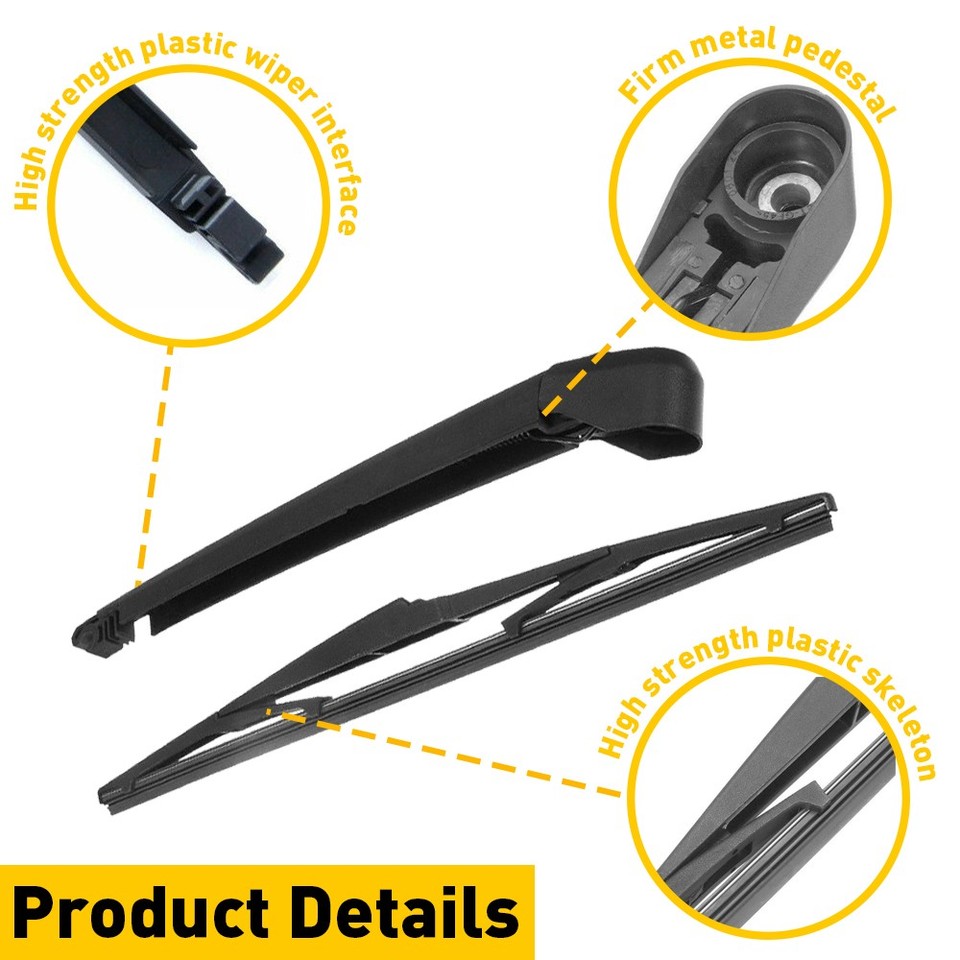Ridroid Rear Wiper Arm With Blade Set For Toyota Sienna 2004-2010 - Replaces 85241AE010
