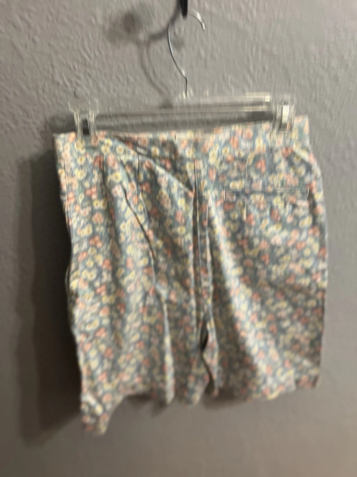 Женские шорты Liz Golf размер 4 юбка-шорты синие цветочный узор спортивные для гольфа - Изображение 4 из 4