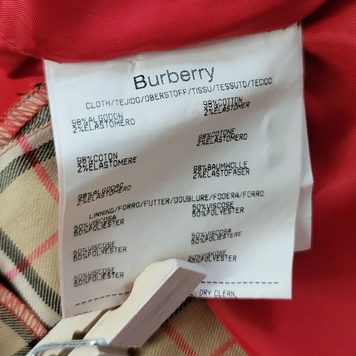 Burberry Golf Nova Check Skirt Red Size 8 Inverted Pleat Zip Button Lined Pocket - Picture 8 of 8